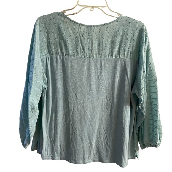 Dolan Anthropologie pop over blouson babydoll blouse cotton large - Picture 2 of 7